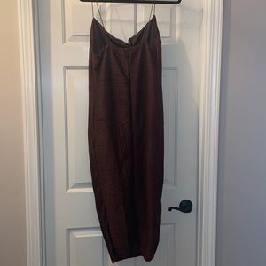 PRETTY LITTLE THING BROWN DRESS
